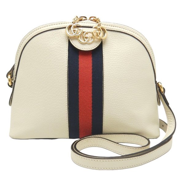Gucci Ophidia Shoulder Bag Leather White - Picture 1 of 8